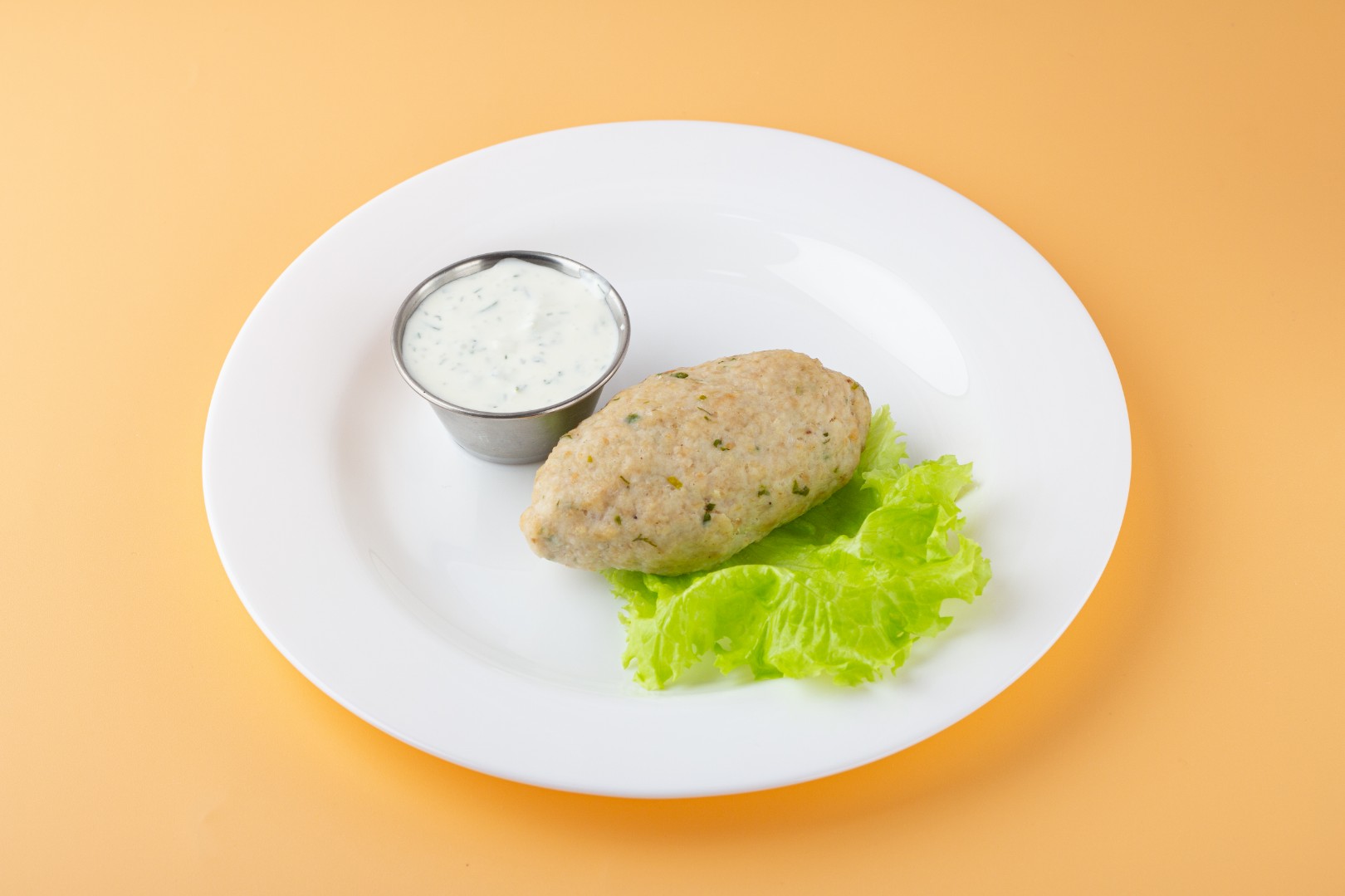 Котлета куриная на пару с соусом Котлета куриная на пару с соусом
