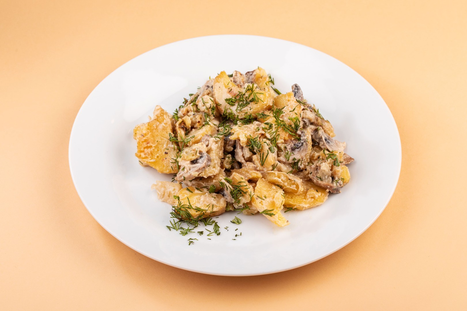 Картофель с шампиньонами в сметане Картофель с шампиньонами в сметане